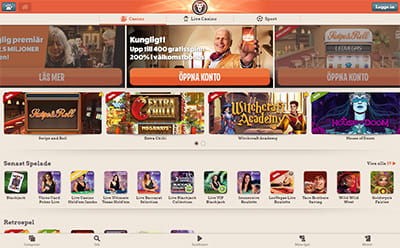 LeoVegas app för casino